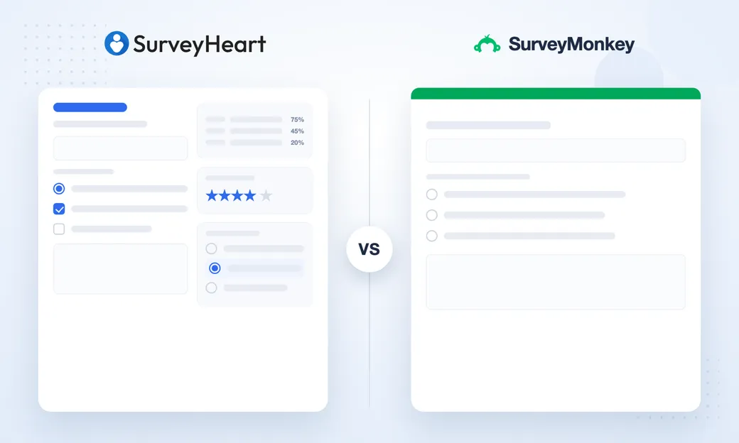SurveyHeart compared with SurveyMonkey